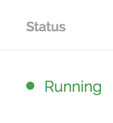 Vultr 服务器列表中状态显示为绿色的 Running